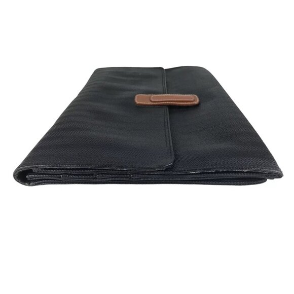 Saddle River Folio Document Case‎ Womens Black Brown Leather Brief Bag - Picture 4 of 9